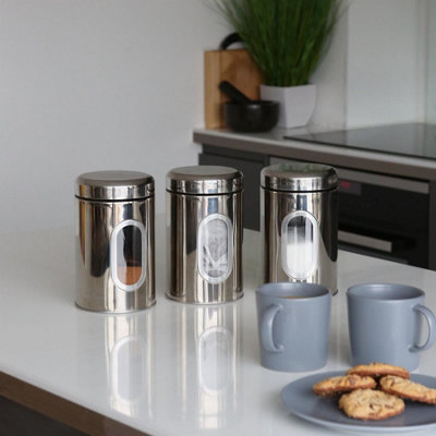 Harbour Housewares 3pc Food Storage Containers Set with Window