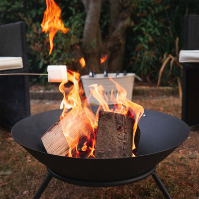 thumbnail image 2 of Segawe 22-Inch Metal Fire Pit Bowl - Wood Burning, Outdoor Patio Heater 2 of 6
