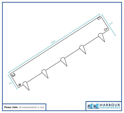 Harbour Housewares 5pc Steel Lawn Edging Set - 5m x 16cm - Black ...
