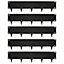 Harbour Housewares 5pc Steel Lawn Edging Set - 5m x 16cm - Black