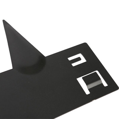 Harbour Housewares 5pc Steel Lawn Edging Set - 5m x 8cm - Black - 3