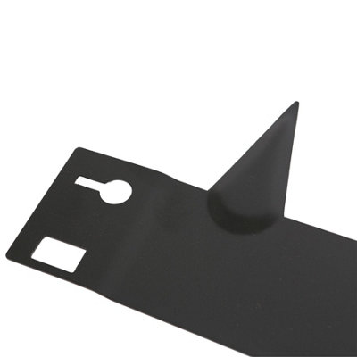 Harbour Housewares 5pc Steel Lawn Edging Set - 5m x 8cm - Black - 4