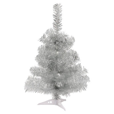 Harbour Housewares Artificial Christmas Tree - 2ft - Silver