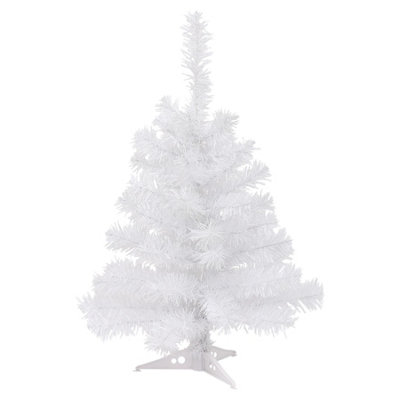 Harbour Housewares Artificial Christmas Tree - 2ft - White