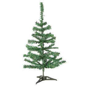 Harbour Housewares - Artificial Fir Christmas Tree - 60cm - Green