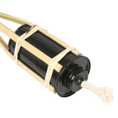 Harbour Housewares Bamboo Garden Fire Torches - 60cm - Natural - Pack of 6 - 4