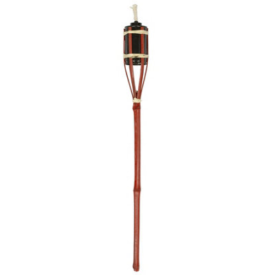 Harbour Housewares Bamboo Garden Fire Torches - 60cm - Red - Pack of 6 - 5