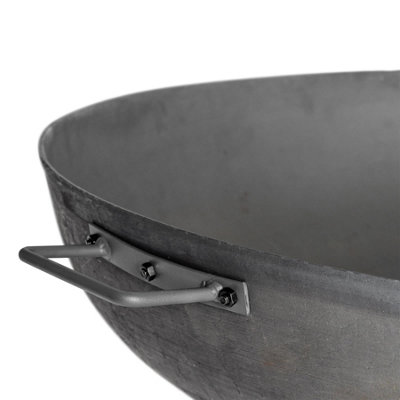 Harbour Housewares - Cast Iron Garden Fire Pit - 100cm - Grey