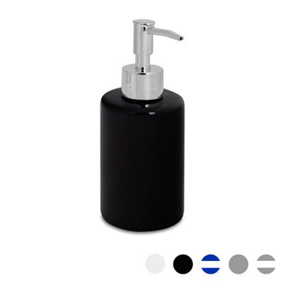 Harbour Housewares - Ceramic Soap Dispenser - 280ml - Black