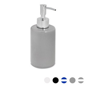 Harbour Housewares - Ceramic Soap Dispenser - 280ml - Grey