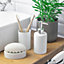 Harbour Housewares - Ceramic Soap Dispenser - 280ml - White