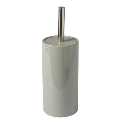 Harbour Housewares - Ceramic Toilet Brushes - Grey - Pack of 2