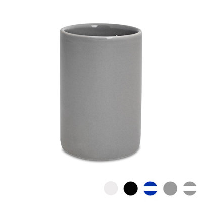 Harbour Housewares - Ceramic Toothbrush Holder - Grey