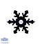 Harbour Housewares - Christmas Wreath Door Hanger - Snowflake