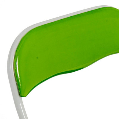 Harbour Housewares - Coloured Padded Folding Chair - Green - 4