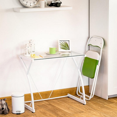 Harbour Housewares - Coloured Padded Folding Chair - Green - 7
