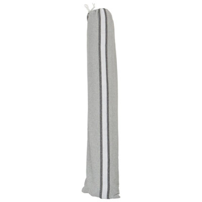Harbour Housewares - Cotton Garden Hammock with Stand - Grey/White Stripe - 5