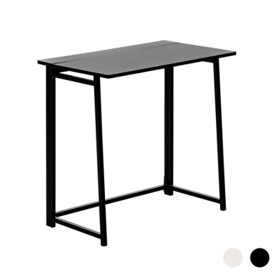 Harbour Housewares - Deluxe Wooden Folding Desk - 80cm - Black