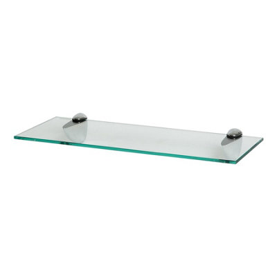 Harbour Housewares Floating Glass Wall Shelf - 50cm