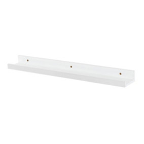 Harbour Housewares - Floating Picture Ledge Wall Shelf - 57cm - White