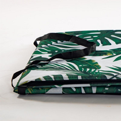 Harbour Housewares - Folding Beach Lounger - Banana Leaf - 5