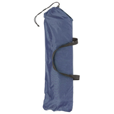 Harbour Housewares Folding Beach Loungers - Matt Black/Navy - Pack of 2 - 5