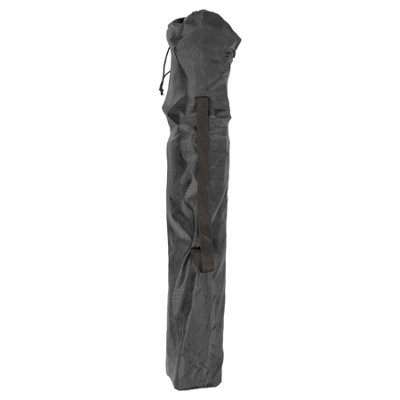 Harbour Housewares Folding Canvas Camping Chair - Matt Black/Black - 4