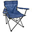 Harbour Housewares Folding Canvas Camping Chair - Matt Black/Navy