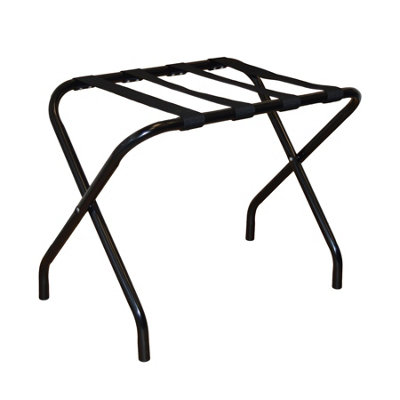 Harbour Housewares Folding Luggage Rack - Black - Portable Metal ...