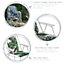 Harbour Housewares - Folding Metal Beach Chairs - Banana Leaf - Pack of 2