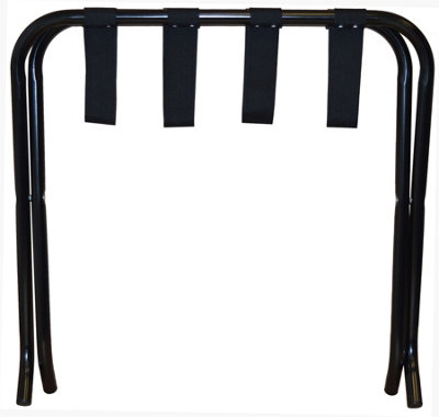 Harbour Housewares - Folding Metal Luggage Rack - Black