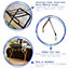 Harbour Housewares - Folding Metal Luggage Rack - Gold