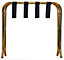 Harbour Housewares - Folding Metal Luggage Rack - Gold