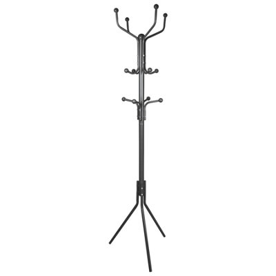 Harbour Housewares Free-Standing Steel Coat Rack - Black