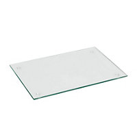 Harbour Housewares - Glass Chopping Board - 30cm x 20cm - Clear