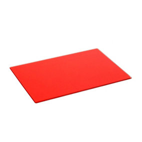 Harbour Housewares - Glass Chopping Board - 30cm x 20cm - Red