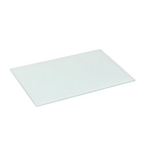 Harbour Housewares - Glass Chopping Board - 30cm x 20cm - White