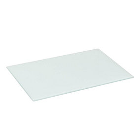 Harbour Housewares - Glass Chopping Board - 40cm x 30cm - White
