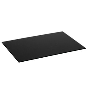 Harbour Housewares - Glass Chopping Board - 50cm x 40cm - Black