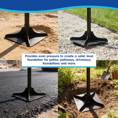 Harbour Housewares Manual Ground Tamper - Heavy Duty 1.22m Handle ...
