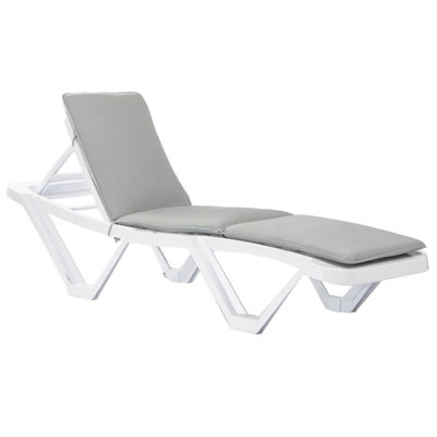 Harbour Housewares - Master Sun Lounger Cushion - Grey