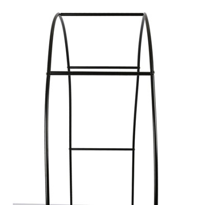 Harbour Housewares Metal Garden Arbour Arch - 2.4m x 1.4m - Large Wide Heavy-Duty Outdoor Plants Flower Archway Pergola Trellis