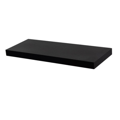 Harbour Housewares Modern Floating Wall Shelf - 60cm - Black