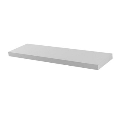 Harbour Housewares Modern Floating Wall Shelf - 80cm - White