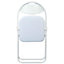 Harbour Housewares - Padded Folding Chair - 44cm - White/White