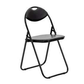 Harbour Housewares - Padded Folding Chair - Black