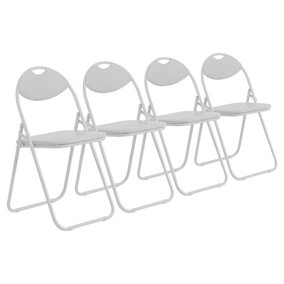 White Garden chairs Garden seating B Q