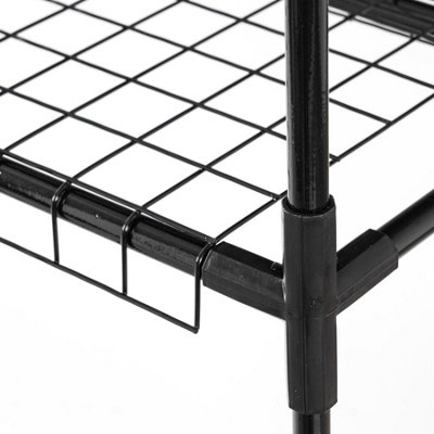 Harbour Housewares Plastic 4 Tier Walk-In Greenhouse - 5ft x 7ft - White - 5
