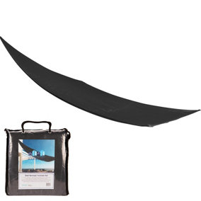 Harbour Housewares - Rectangle Shade Sail - 2.5 x 3m - Black