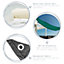 Harbour Housewares - Rectangle Shade Sail - 2.5 x 3m - Cream